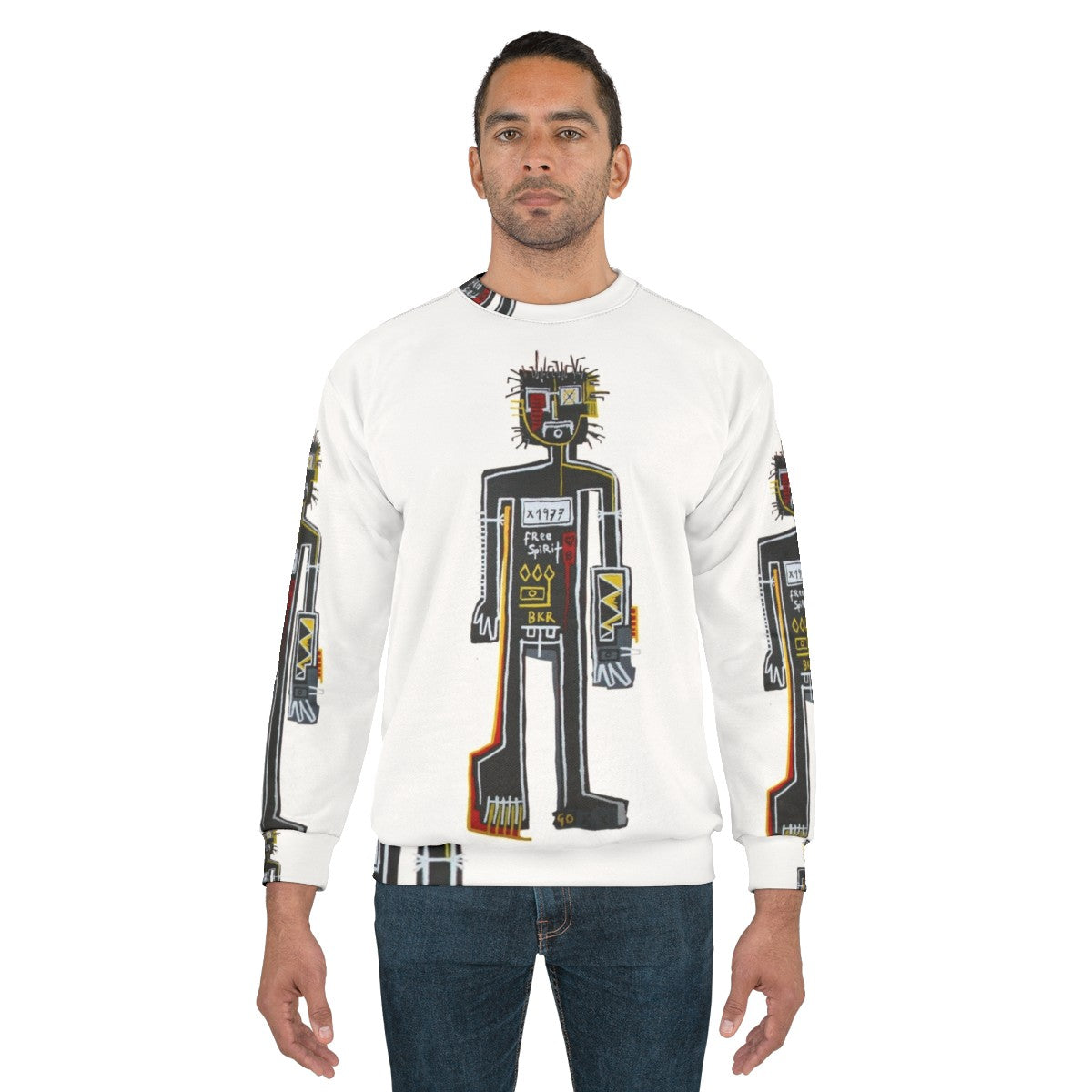 Abstract Expressionist 'The Player' Sweatshirt - men