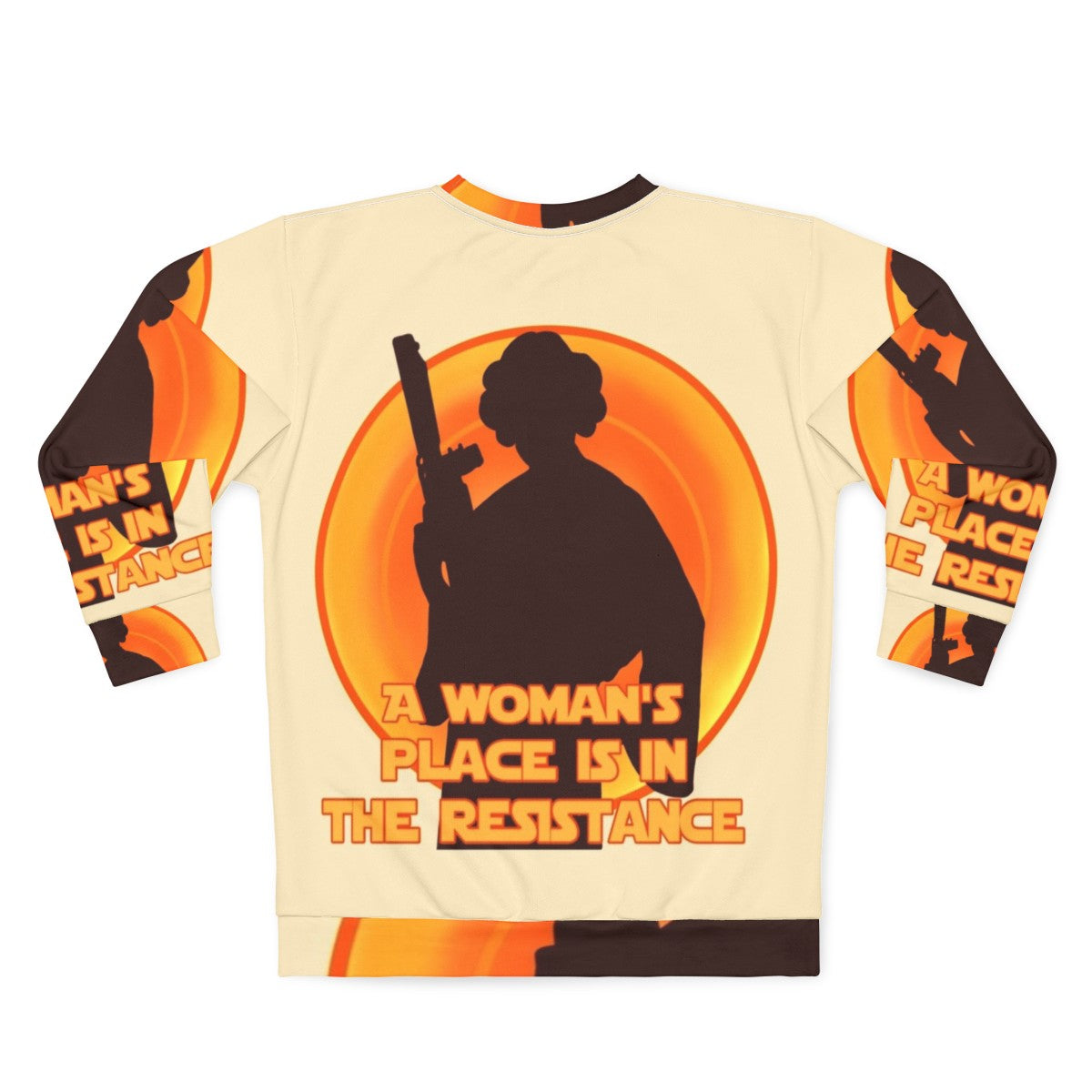 Feminist Resistance Sweatshirt with Star Wars-inspired design - Back