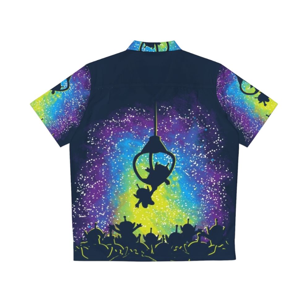 Vibrant Master Hawaiian Shirt featuring UFOs and space elements - Back