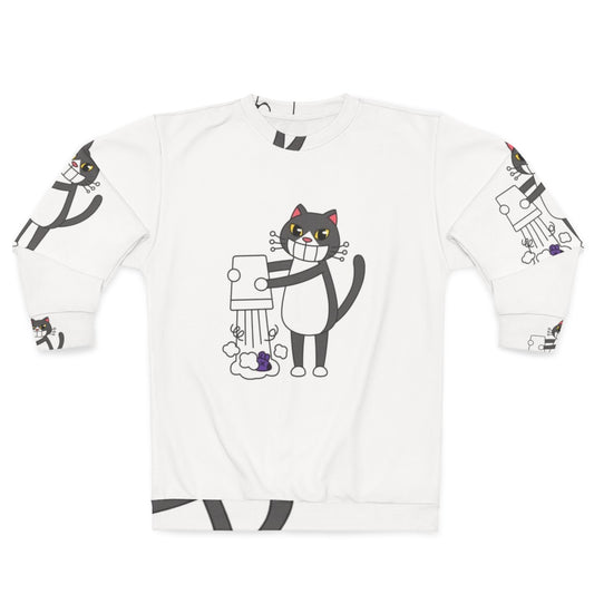 Cats Hobbies Sweatshirt featuring an adorable design of cats engaged in various hobbies