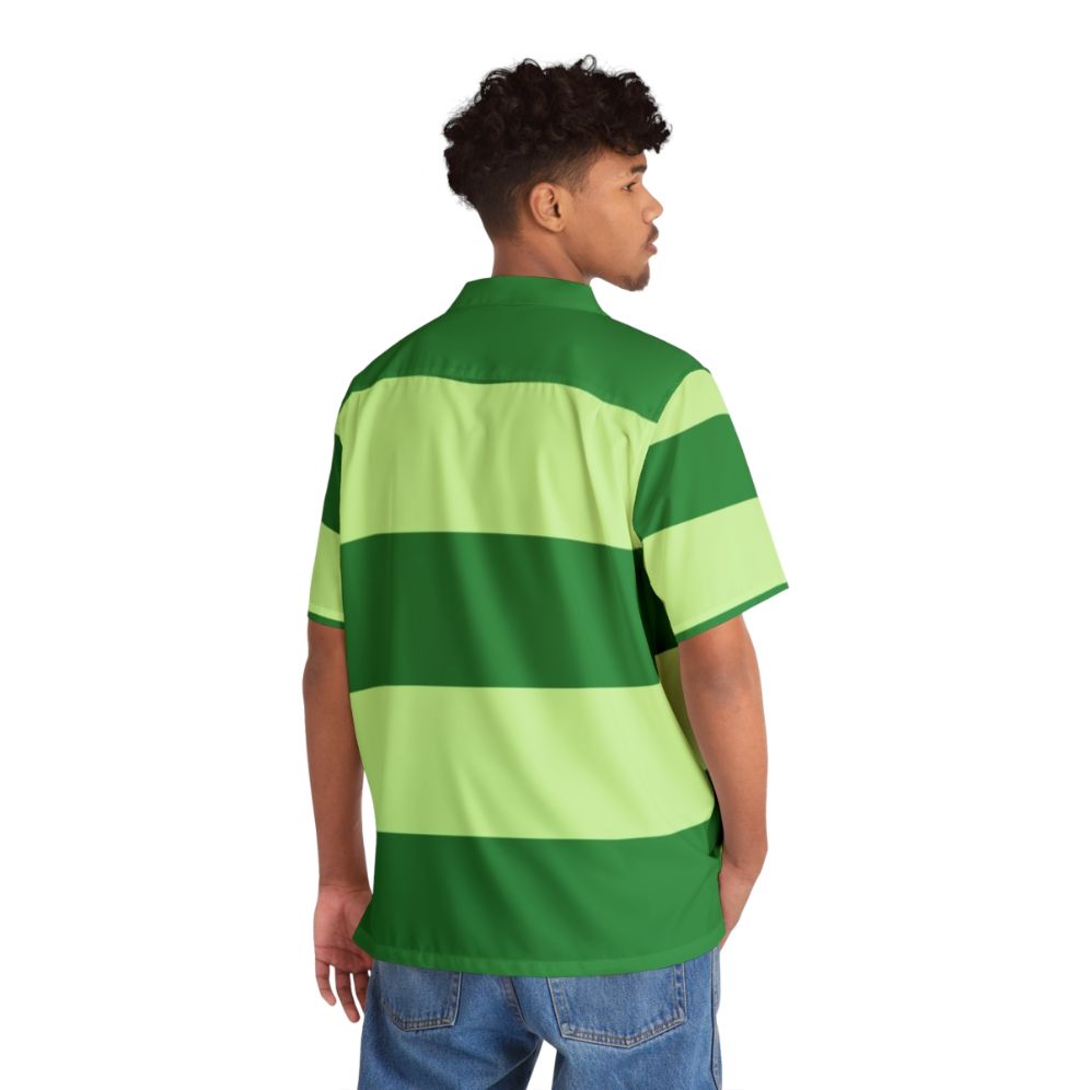 Blue's Clues Inspired Green Hawaiian Shirt - People Back