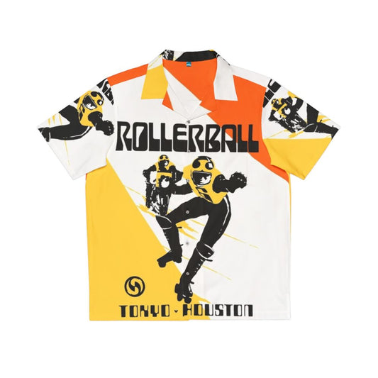 Retro Rollerball Tokyo V Houston Hawaiian Shirt - Cult Horror Sci-Fi Classic