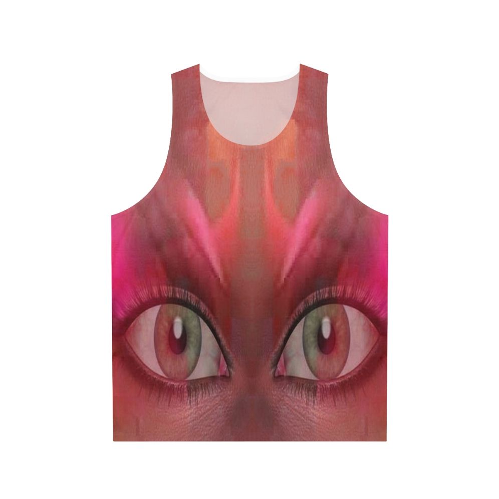 Psychedelic abstract unisex tank top