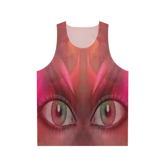 Psychedelic abstract unisex tank top