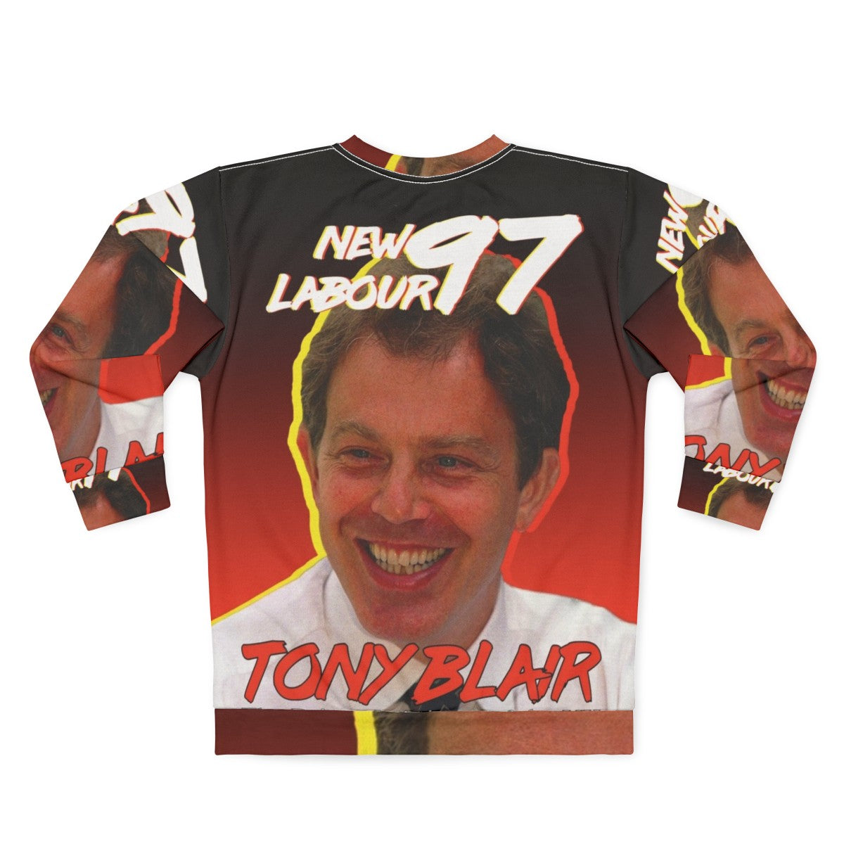 Vintage Style Tony Blair 1997 Labour Party Sweatshirt - Back