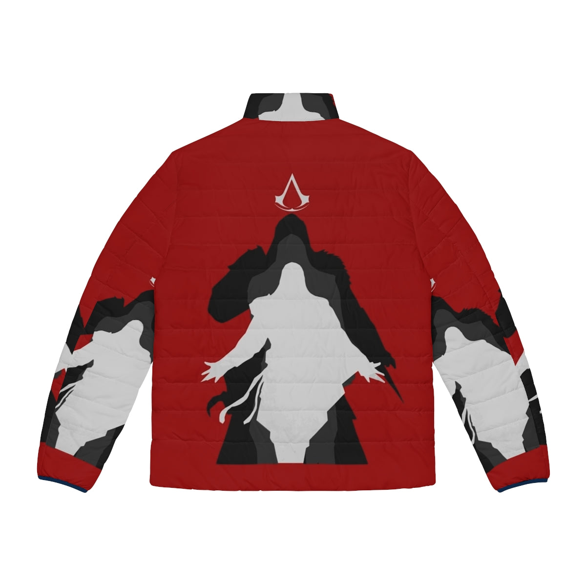 Assassin's Creed Puffer Jacket 8 featuring the iconic video game franchise logo - Back