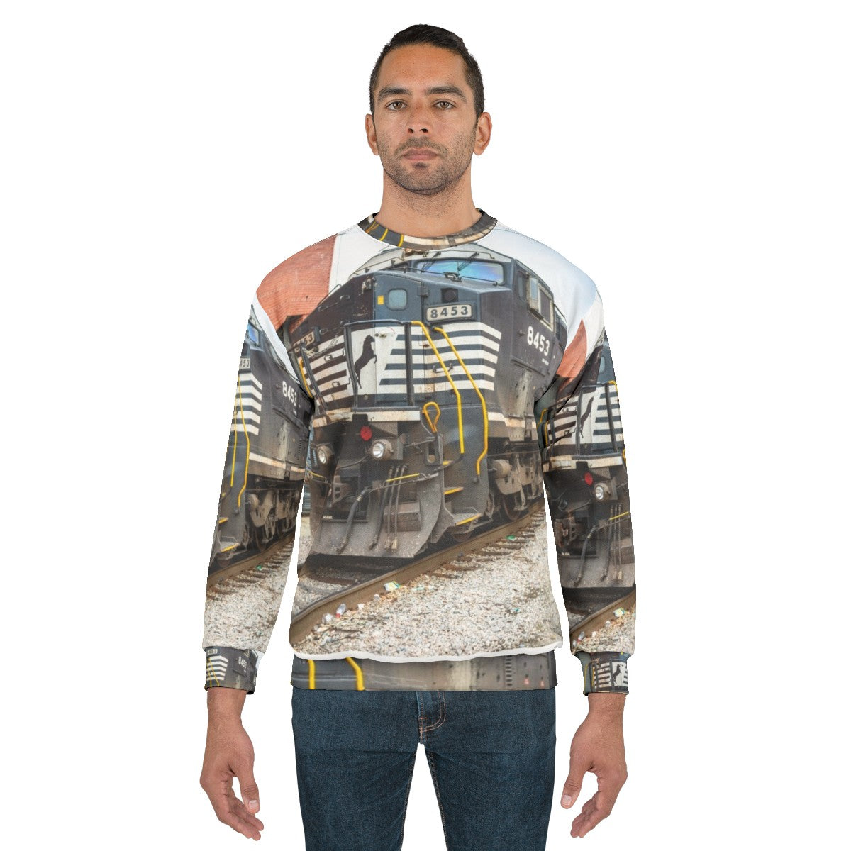 Norfolk Southern Raleigh NC Train Yard Sweatshirt - men