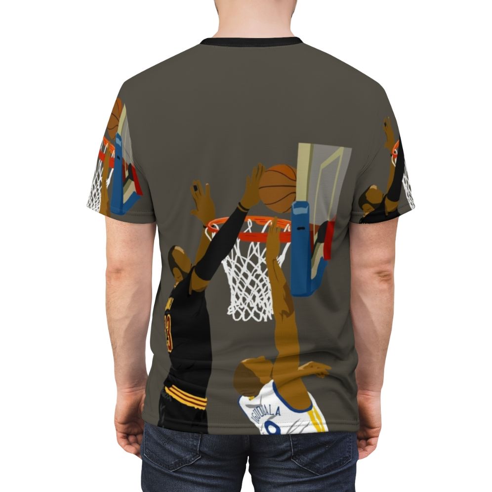 Blocked by LeBron James Tribute Basketball Fan T-Shirt - men back