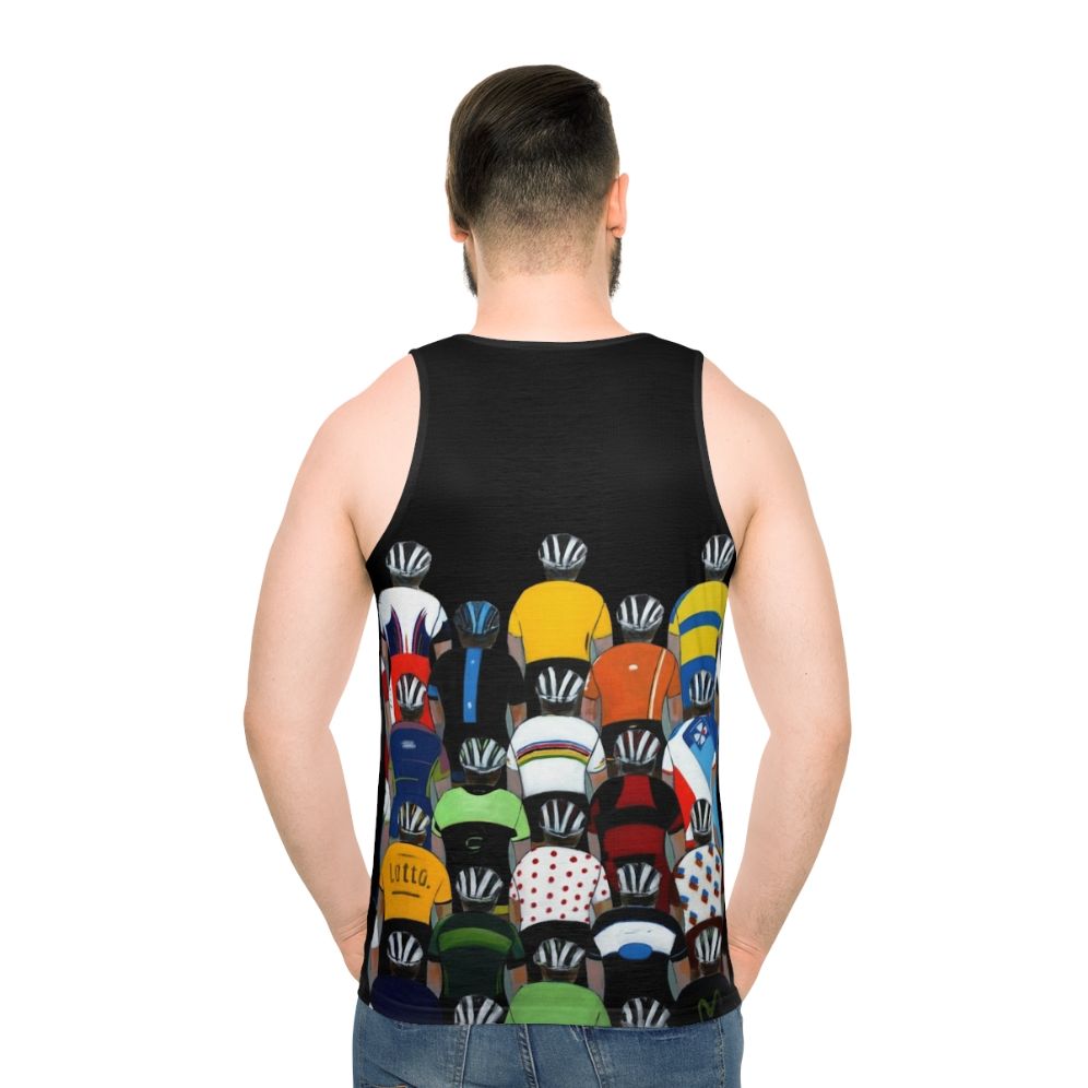 Unisex Cycling Tank Top - men back