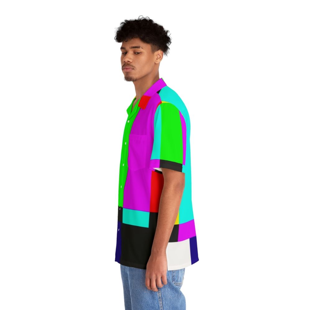 Smpte color bars Hawaiian shirt - People Left