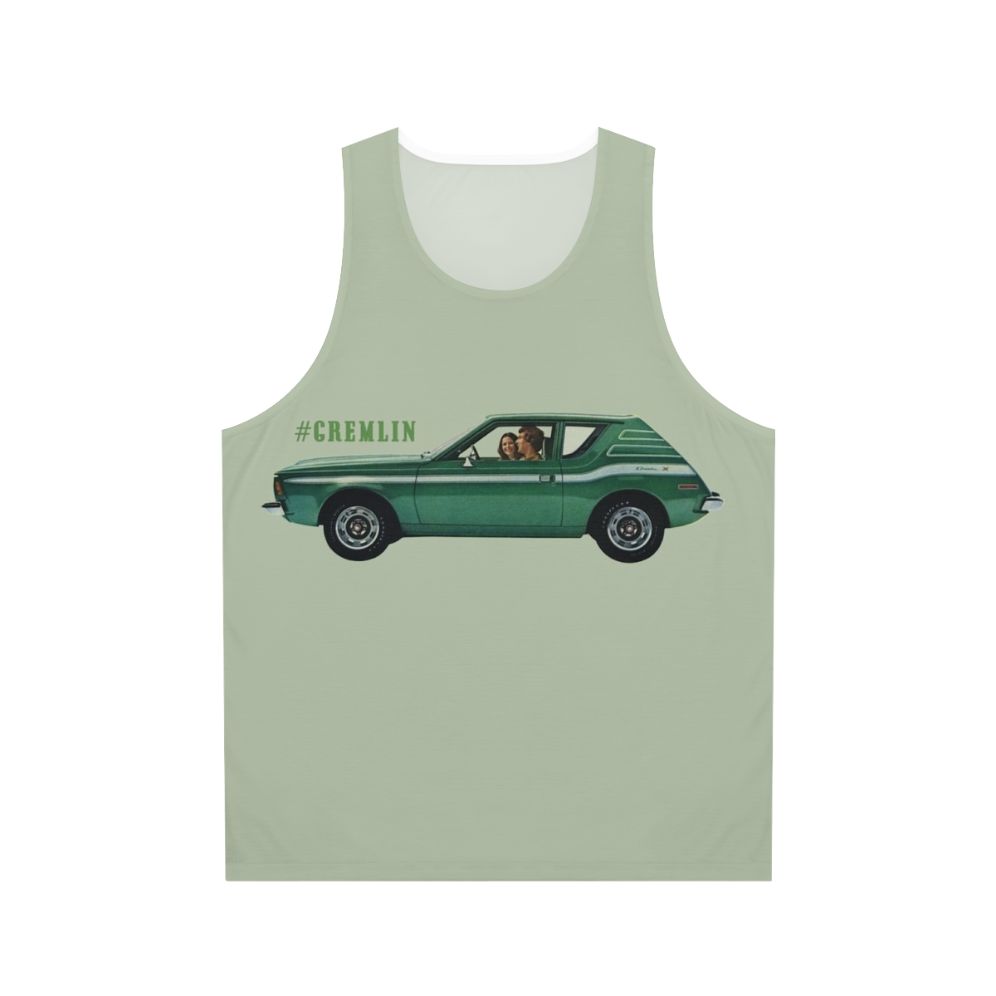 Retro 1970s AMC Gremlin unisex tank top