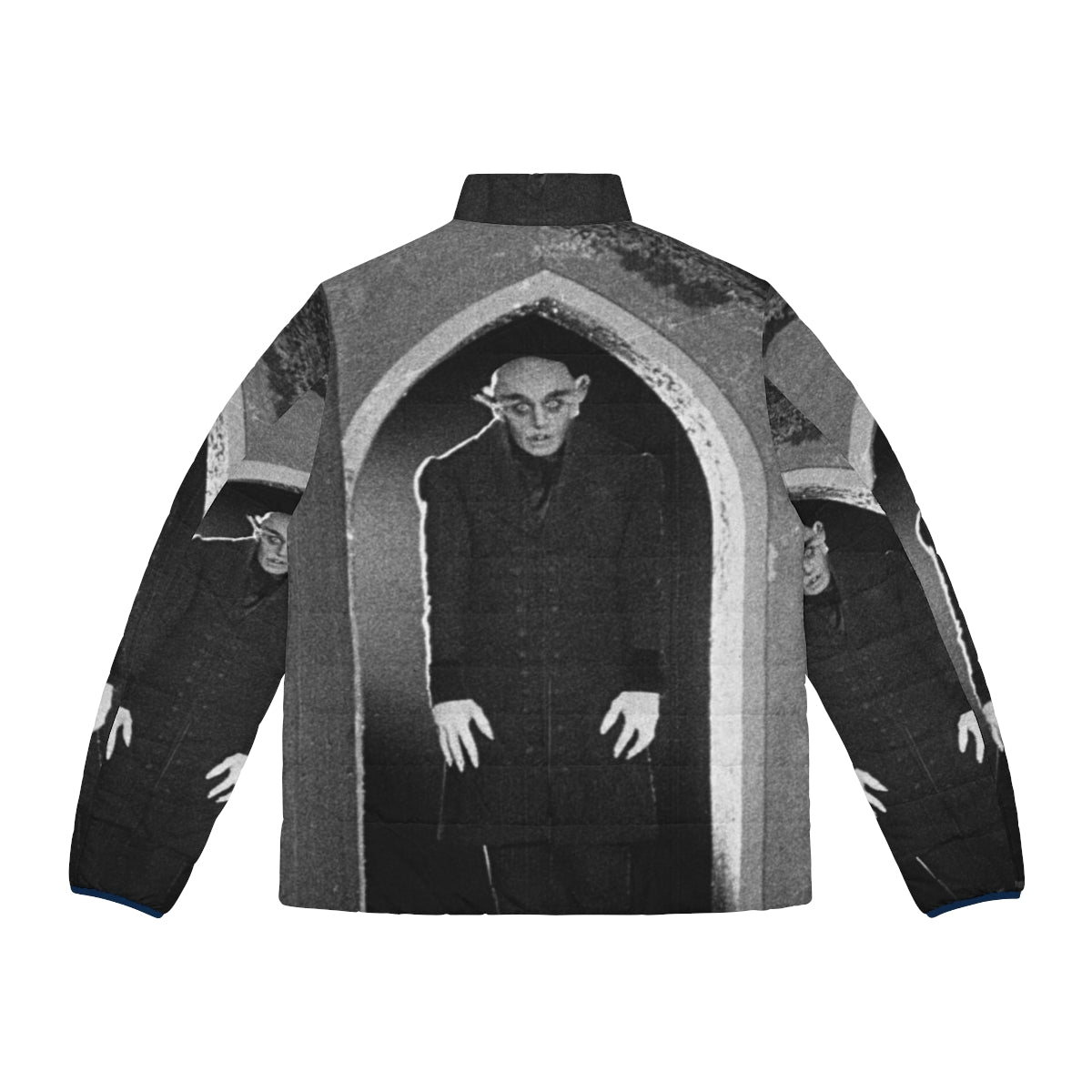 Nosferatu Puffer Jacket - German Expressionist Horror Film Inspired Outerwear - Back