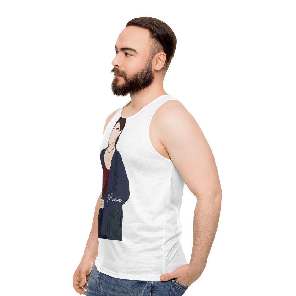 Maeve Wiley Sex Education Unisex Tank Top - men side