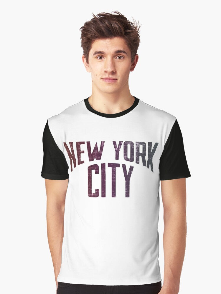 New York City Lennon Graphic T-Shirt featuring iconic images and references to John Lennon and the city - Men