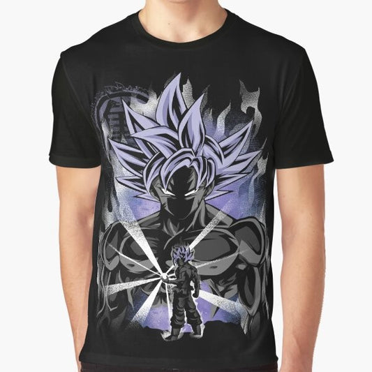 Ultra-Instinct Hero Graphic T-Shirt featuring Goku, Vegeta, and Dragon Ball characters