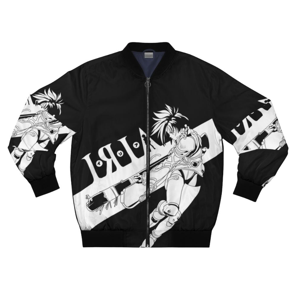 Iria Zeiram Retro Bomber Jacket with Anime, Manga, and Mecha Inspired Design