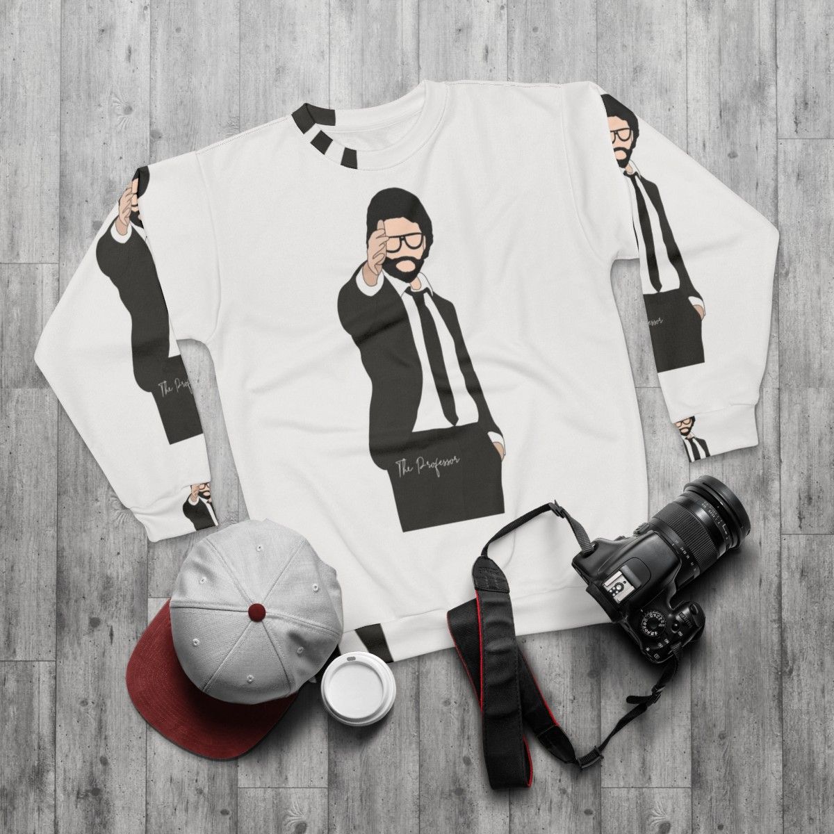 Money Heist The Professor Netflix Heist Sweatshirt - flat lay