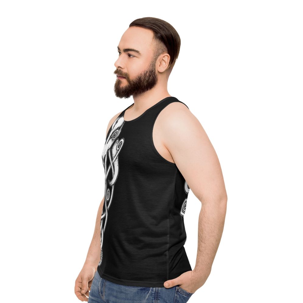 Mandalorian Sarlacc Knot Unisex Tank Top - men side