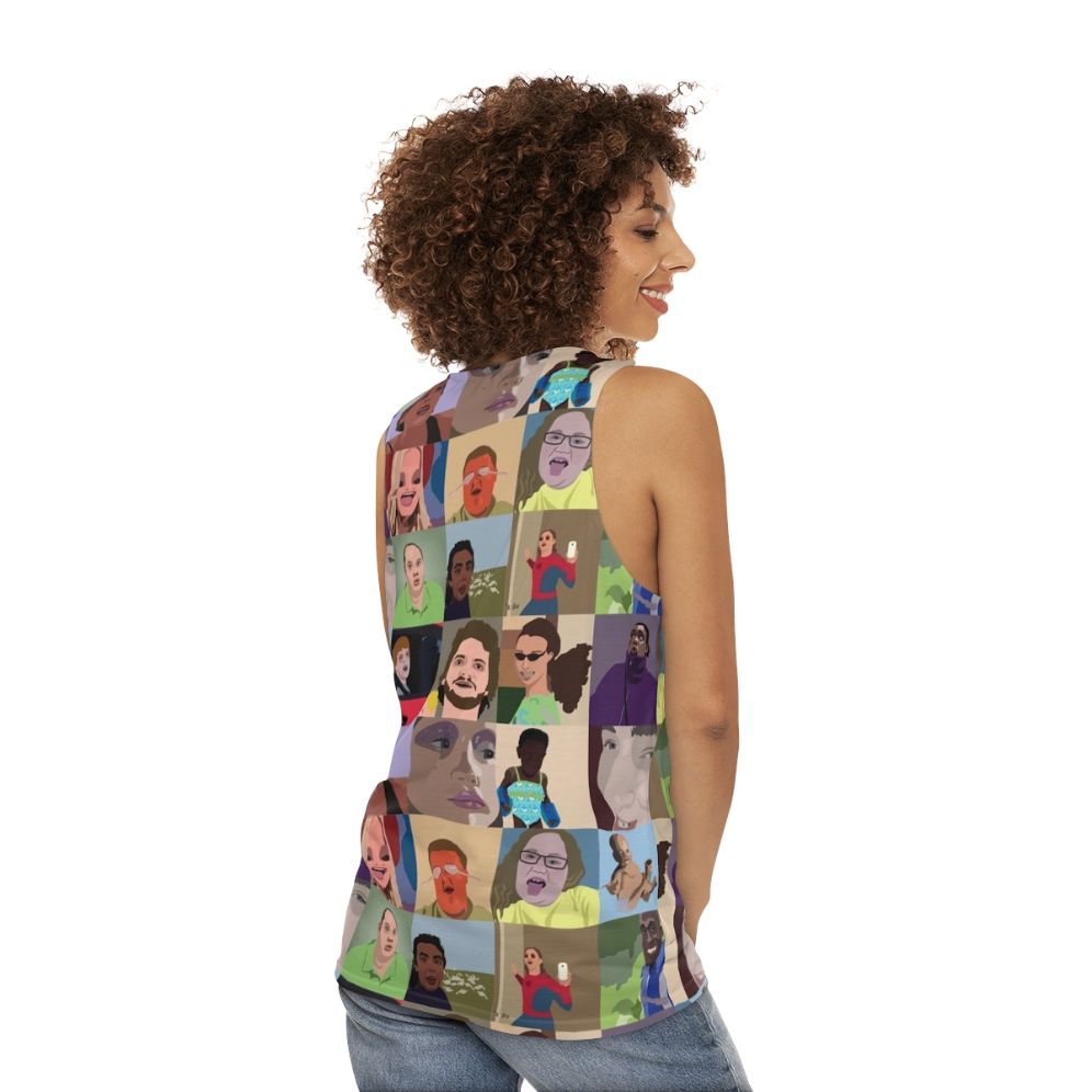 Vine Compilation Unisex Tank Top - women back