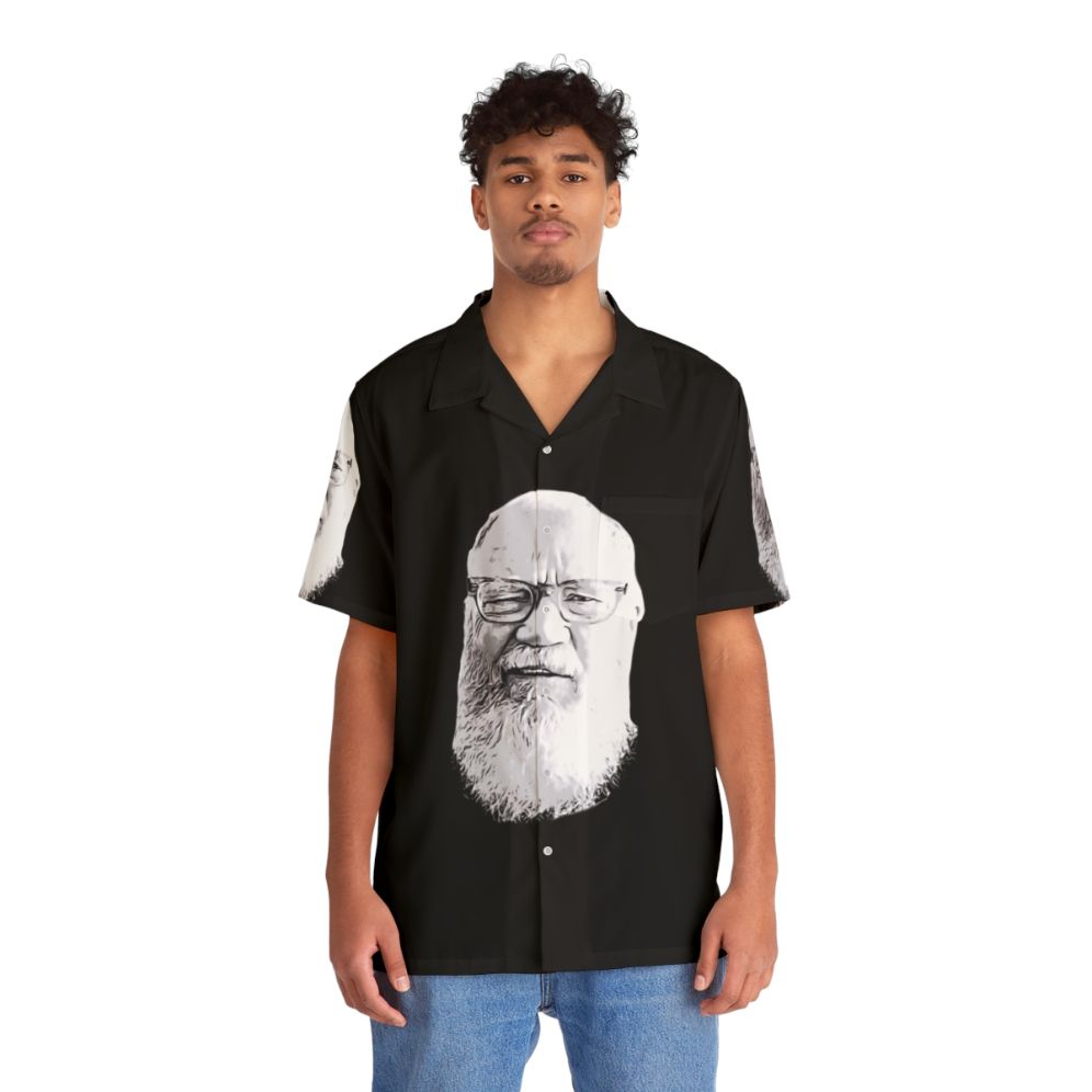 David Letterman Hawaiian Shirt - Late Night Comedy TV Icon - People Front