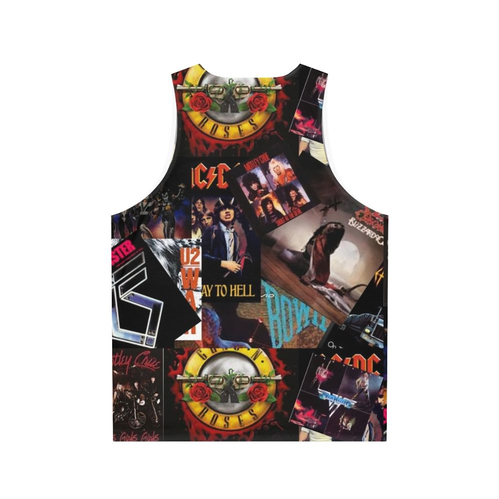 1980s rock bands unisex tank top - Back