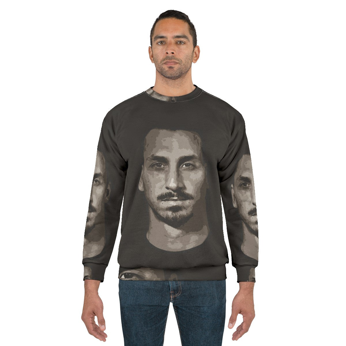 Zlatan Ibrahimovic football sketch design sweatshirt - men