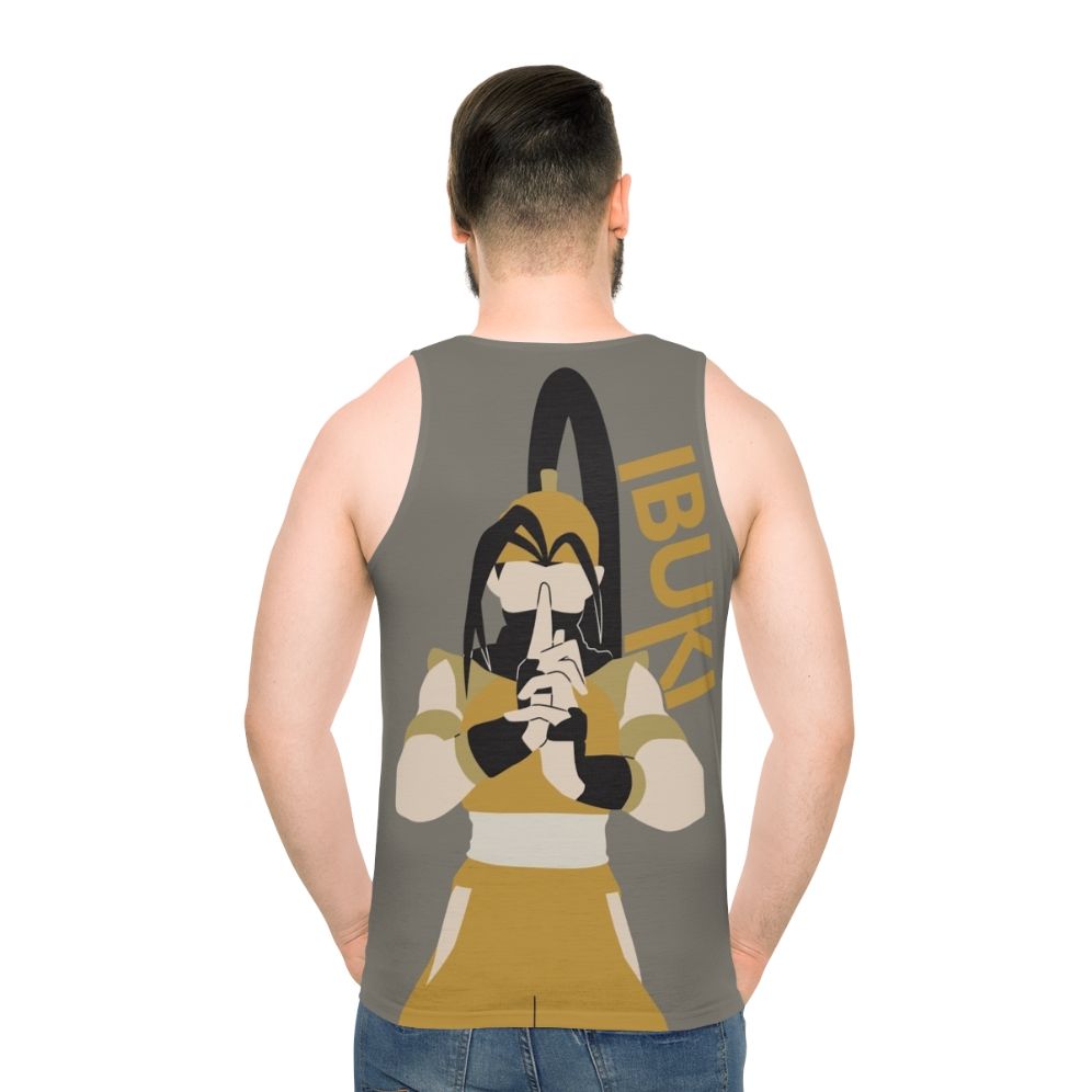 Street Fighter V Ibuki Minimalist Vector Unisex Tank Top - men back