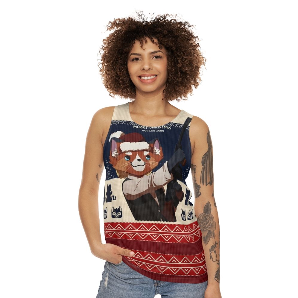 Home Alone inspired Christmas unisex tank top - women