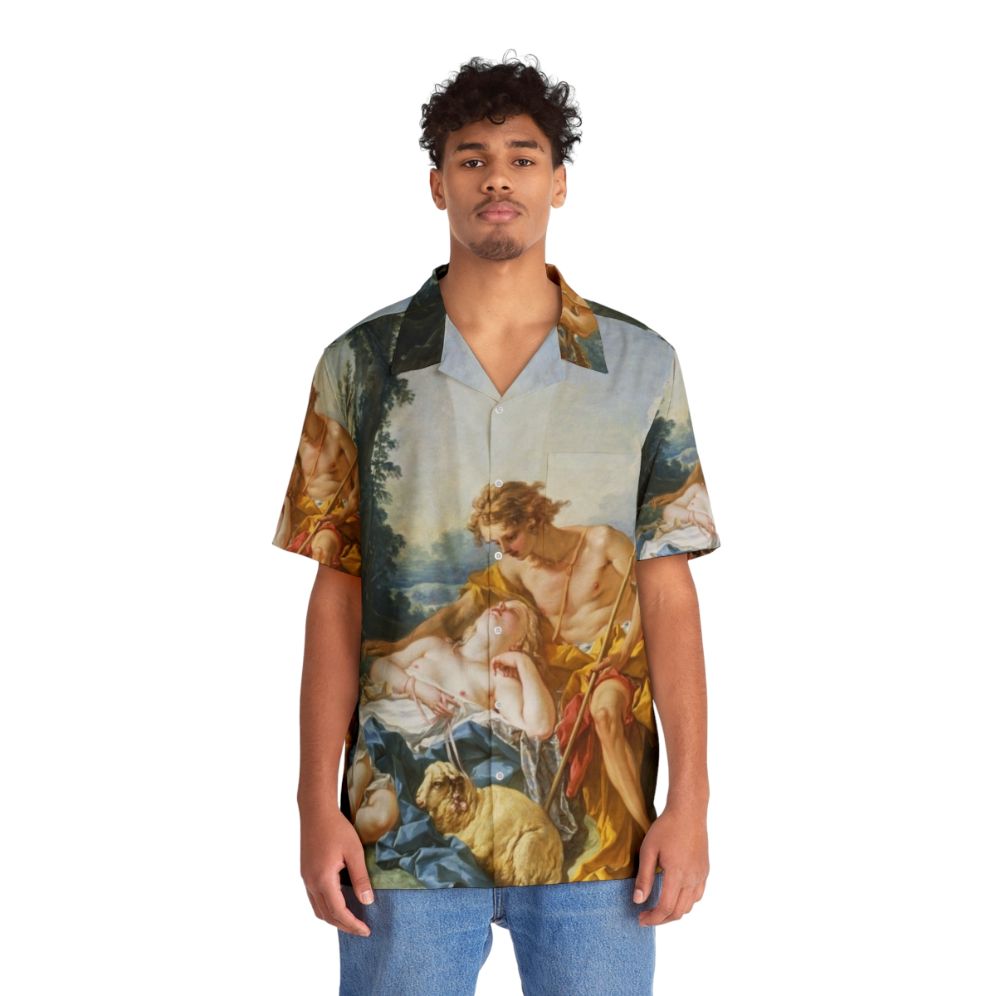 Francois Boucher's Daphnis And Chloe vintage french art hawaiian shirt - People Front