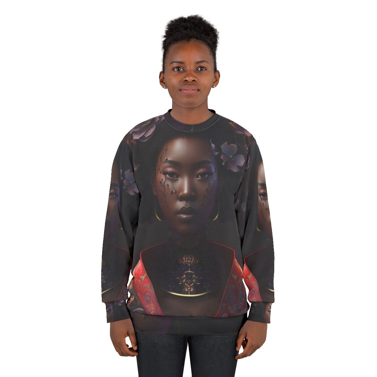 Empress of Hokkaido Japanese Geisha Sweatshirt - women