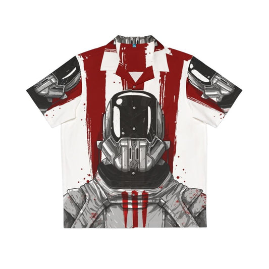 Dune Sardaukar Imperial Soldier Hawaiian Shirt featuring Sci-Fi fan art