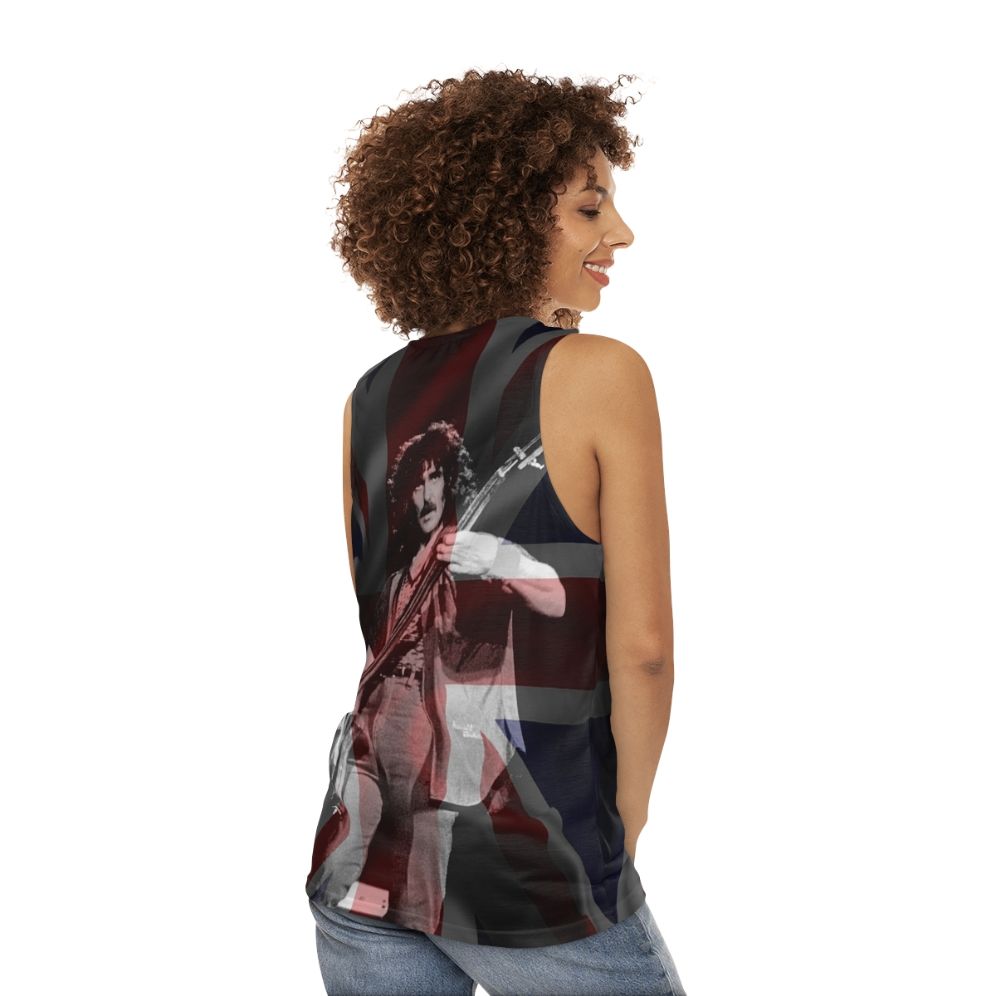 Union Jack Geezer Butler Unisex Tank Top - women back