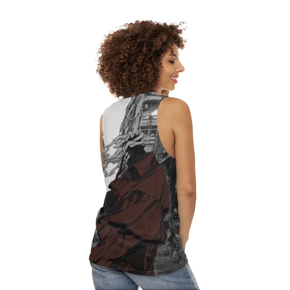 Ergo Proxy Anime Unisex Tank Top - women back