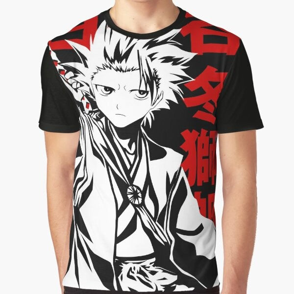 Toshiro Hitsugaya, the 10th Division Captain from the Bleach anime series, featured on a graphic t-shirt design.