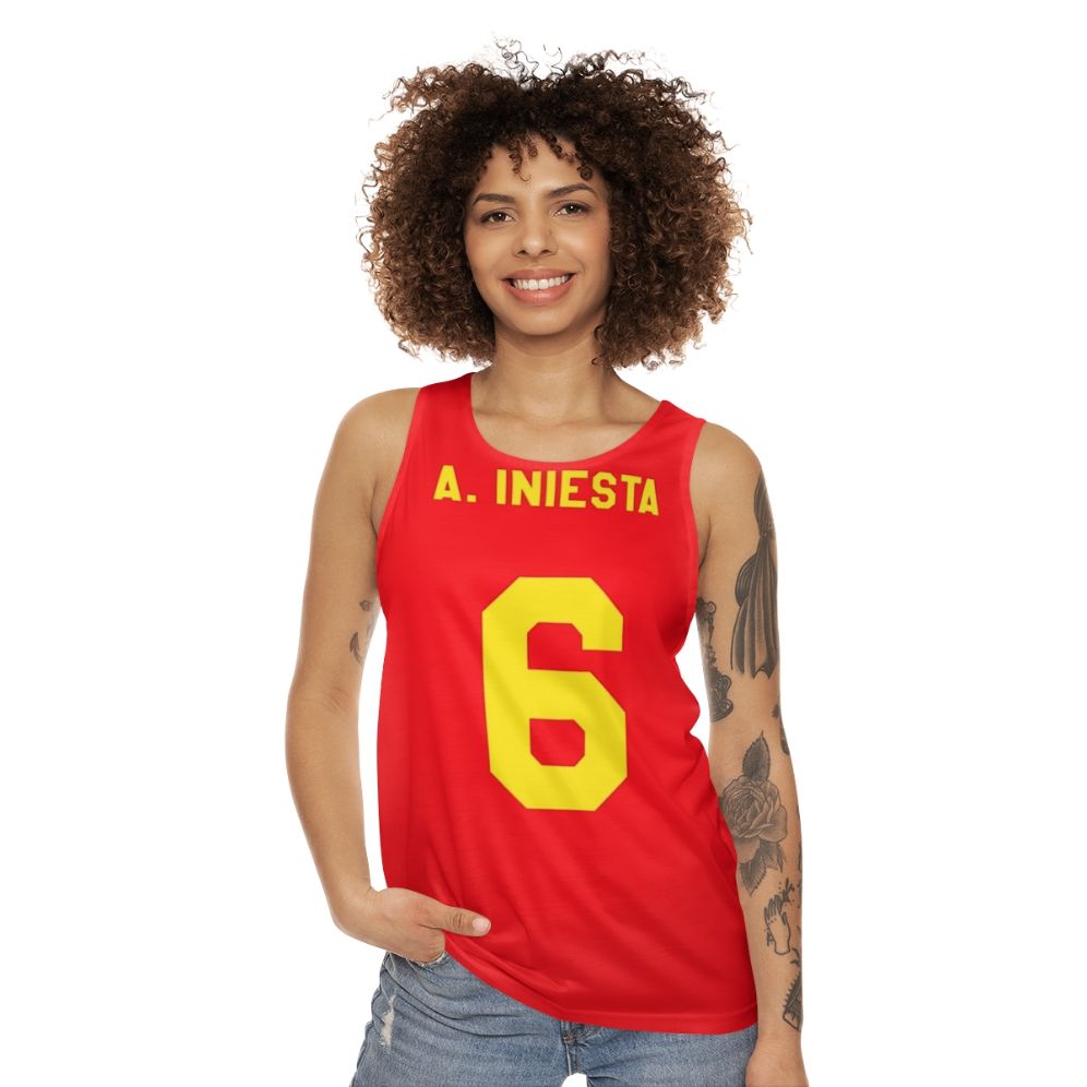 Iniesta Spain National Team Jersey Tank Top - women