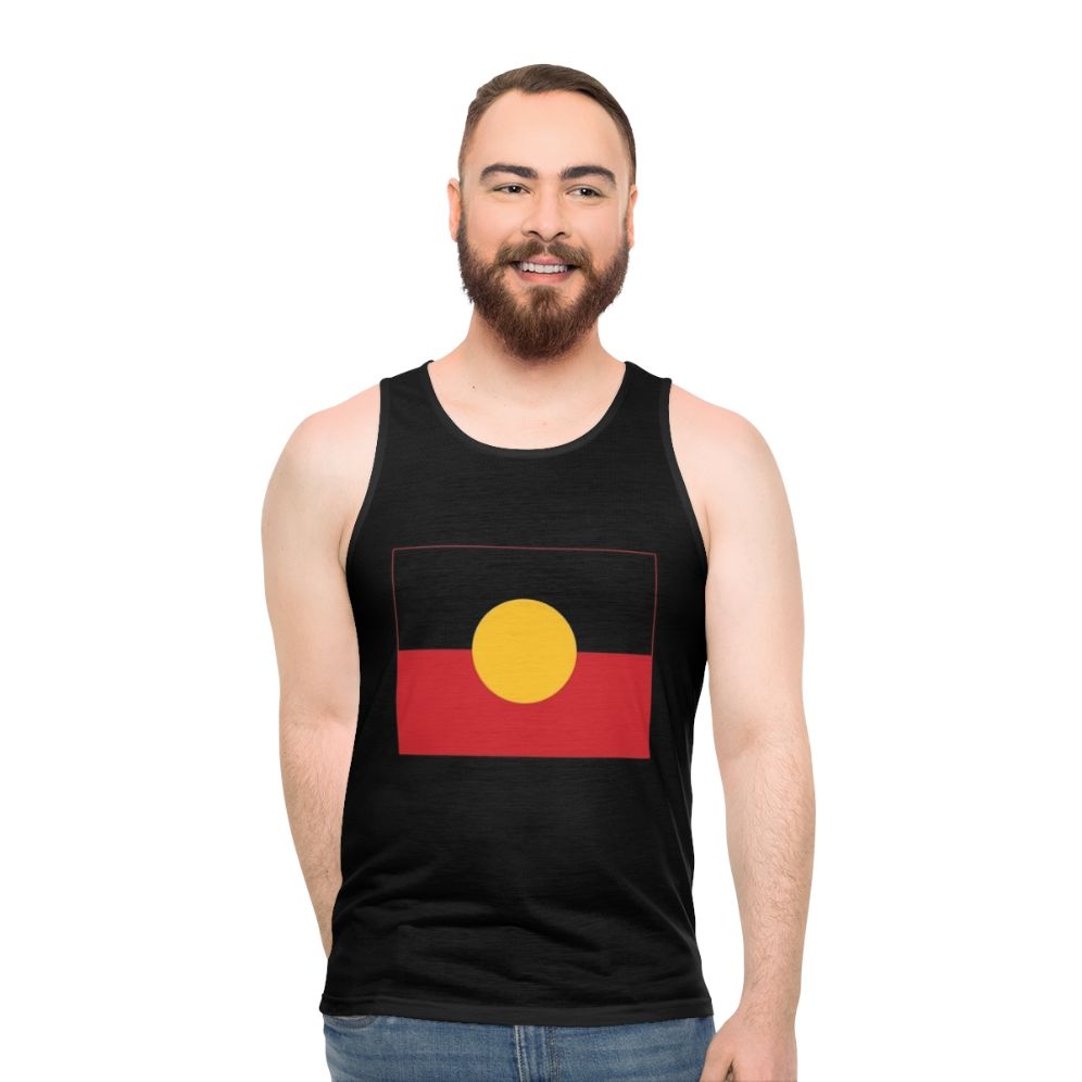 Aboriginal Flag Unisex Tank Top - men