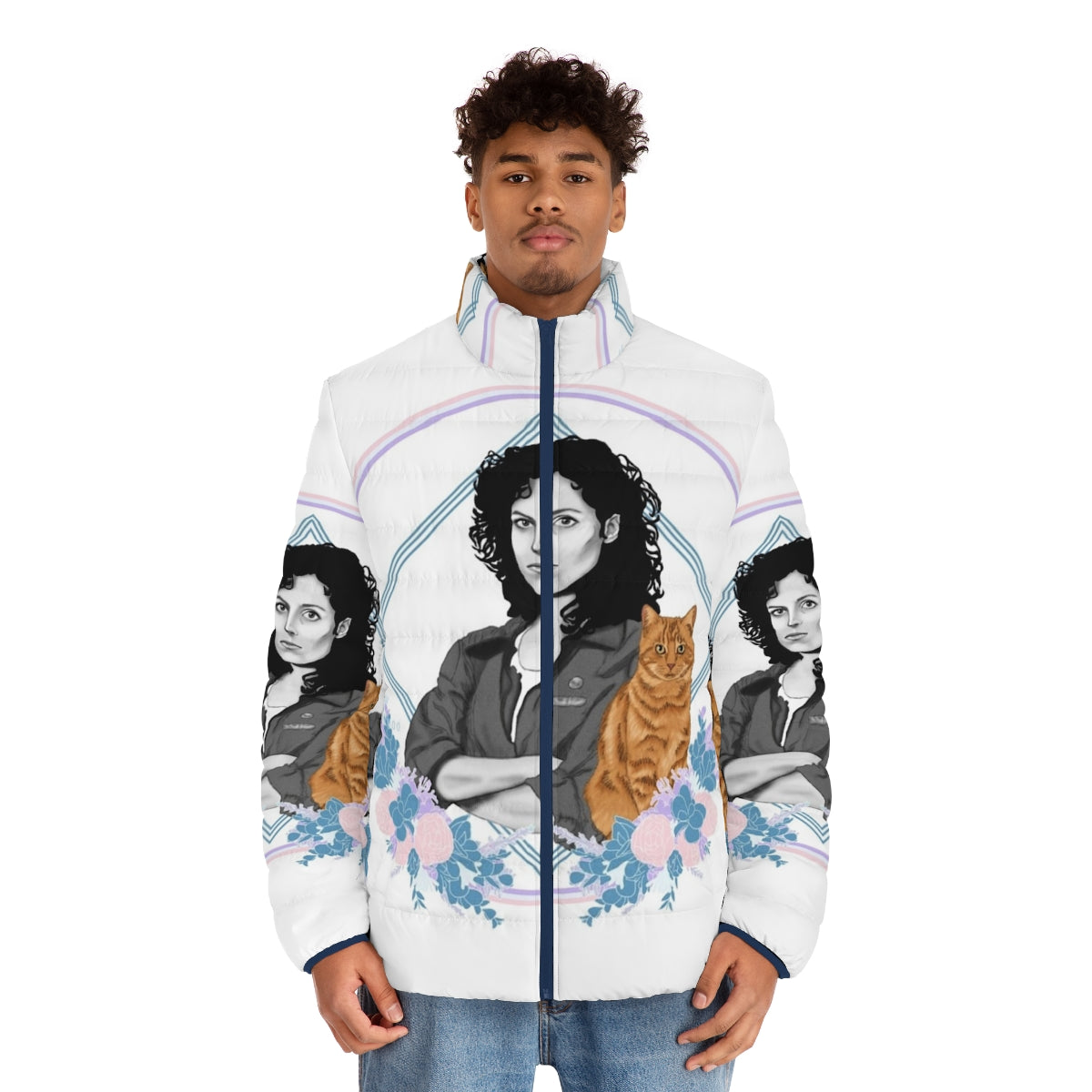 Last Survivor Puffer Jacket featuring iconic Alien movie character Ellen Ripley - men front