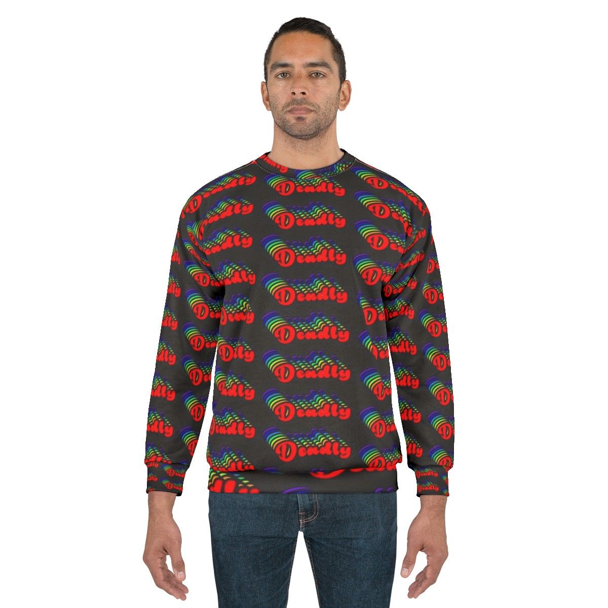 Retro 70s graphic pullover sweatshirt - men