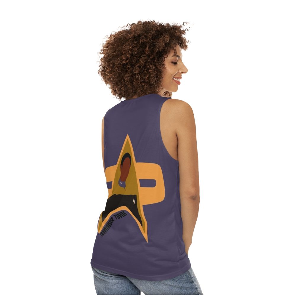 Tuvok Star Trek Voyager Unisex Tank Top - women back