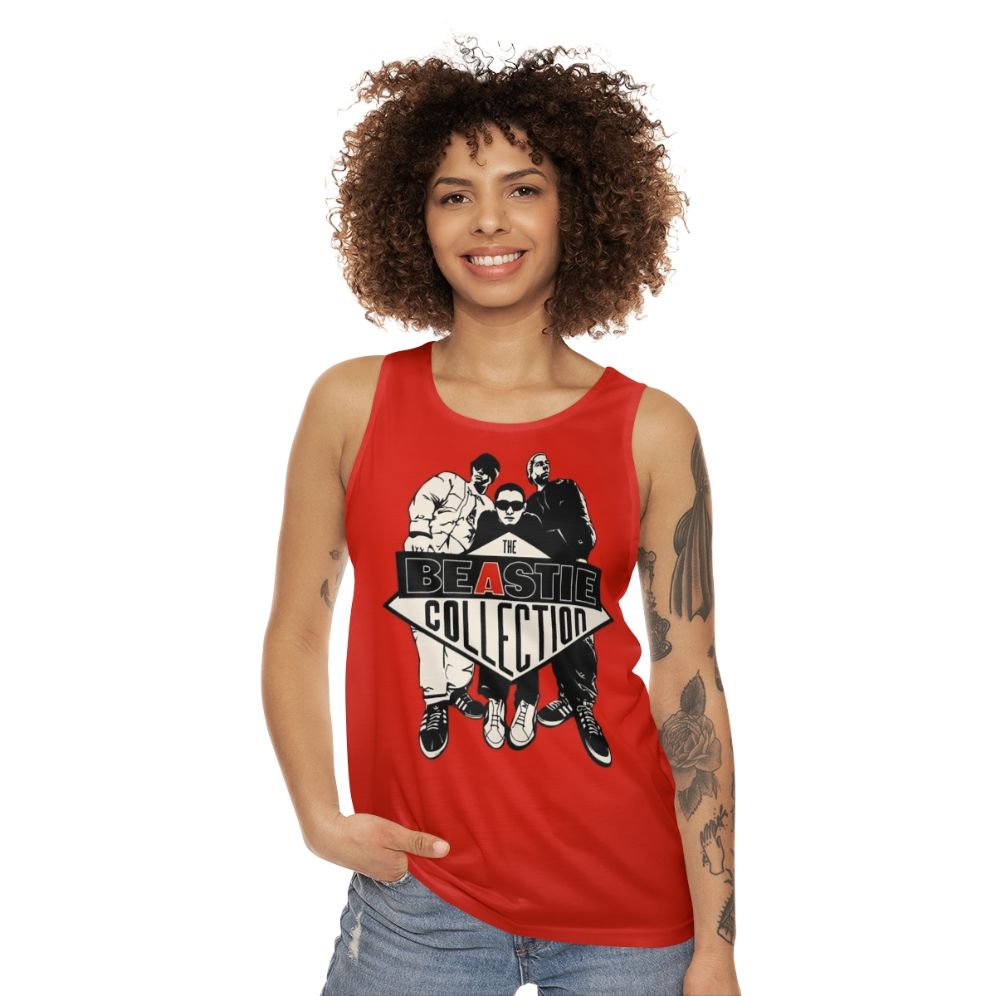 Unisex red rock music tank top - women