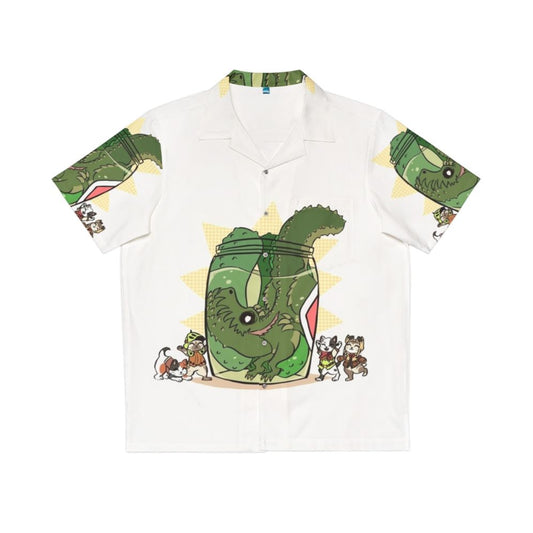 Pickle Monster Hawaiian Shirt with cute monster hunter design