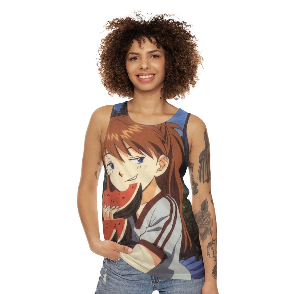 Smug Anime Unisex Tank Top - women