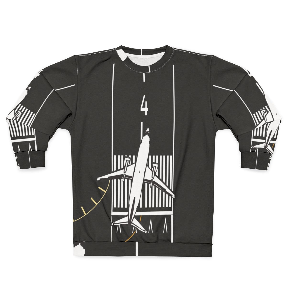 Cleared for Takeoff Runway 4 Left Aviation Sweatshirt