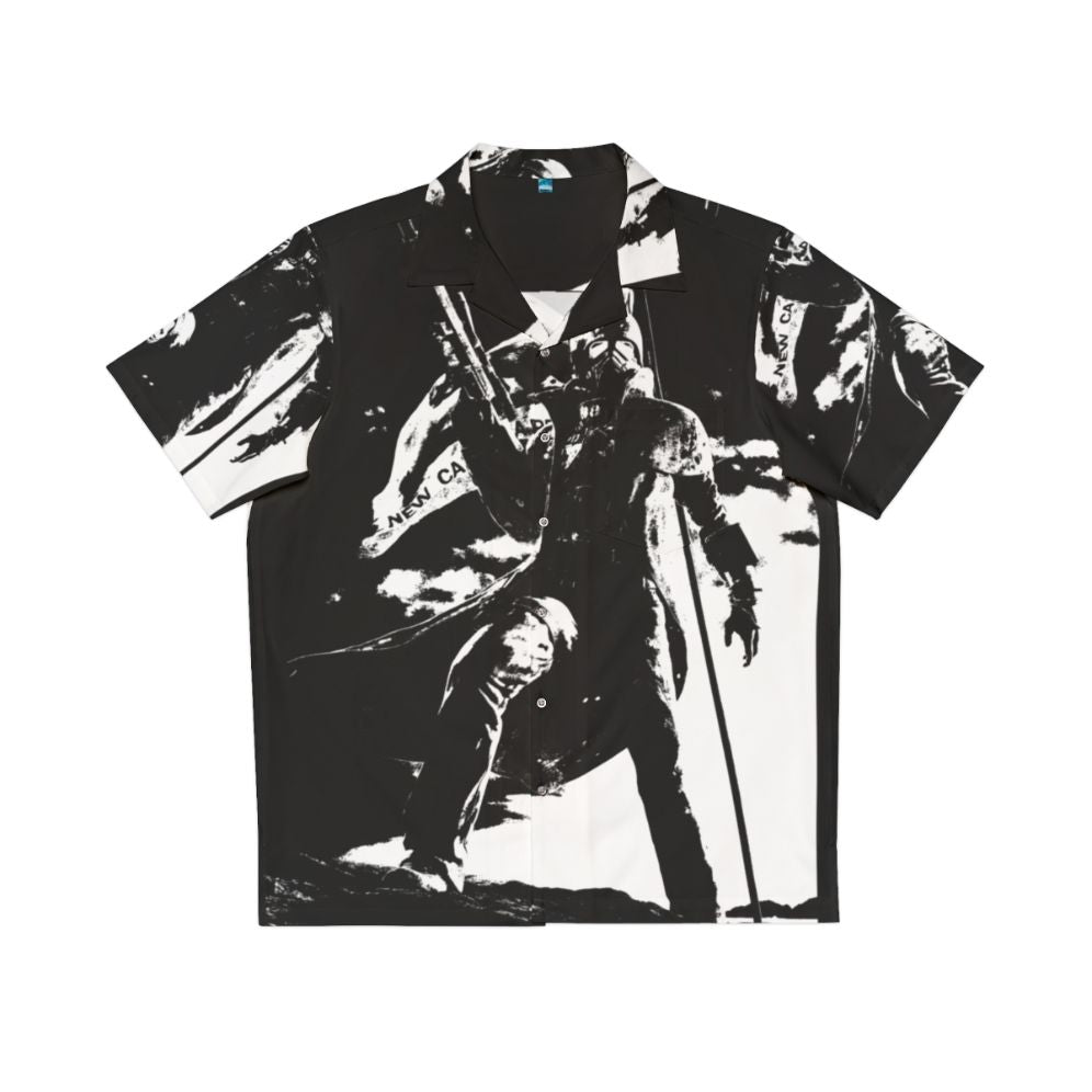 NCR Ranger Flag Black and White Hawaiian Shirt