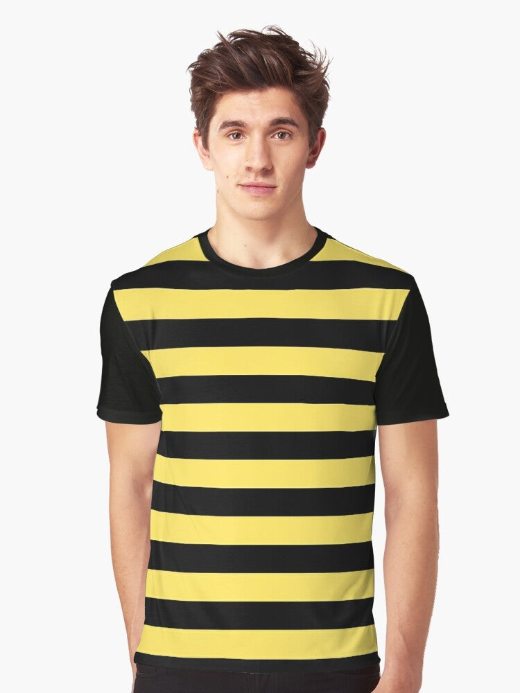 Me Before You - Black and Yellow Stripes Graphic T-Shirt - Men