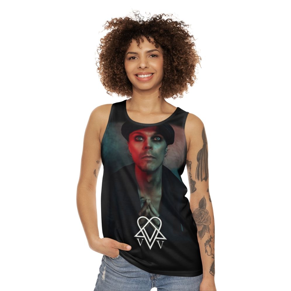 Ville Valo Neon Noir Unisex Tank Top - women