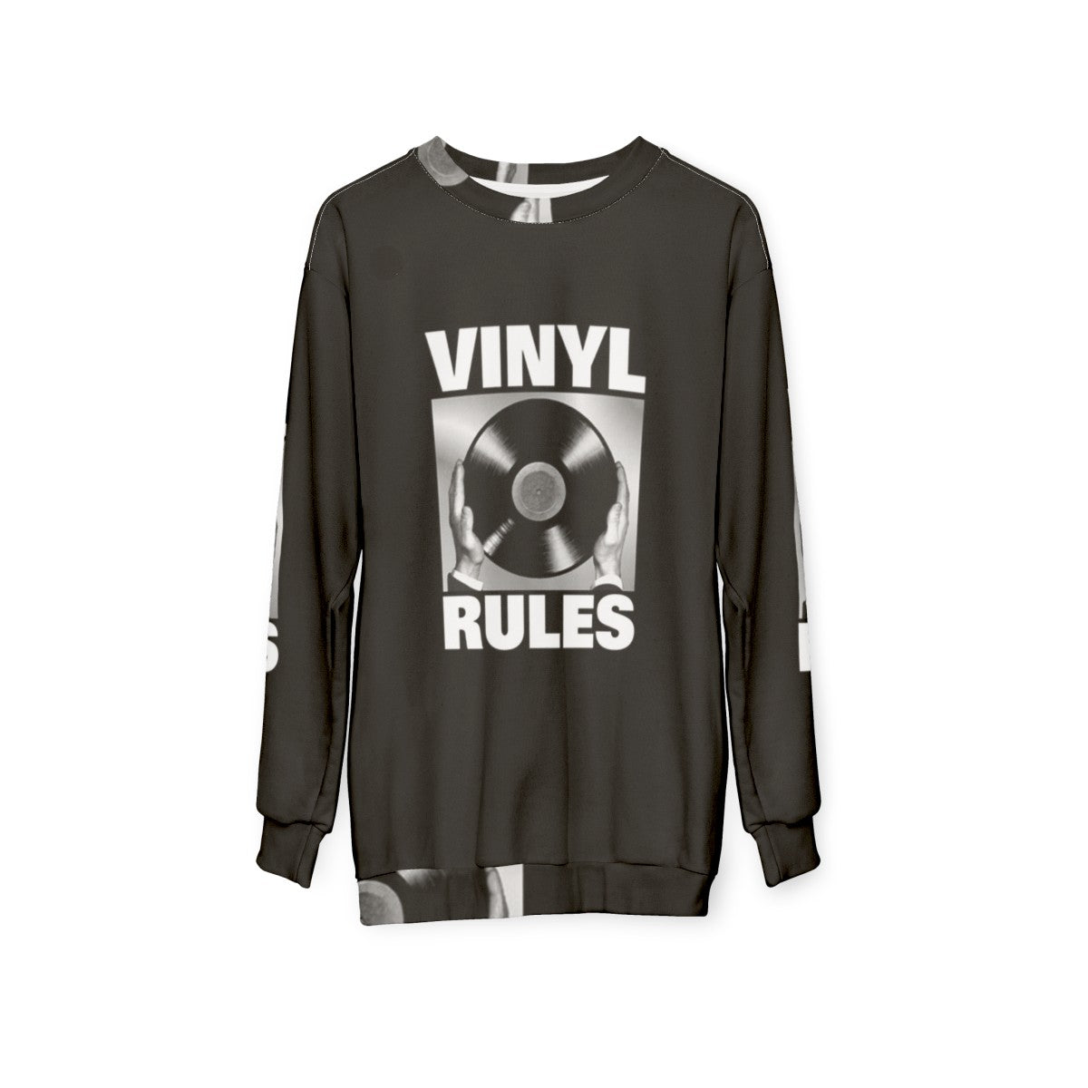 Vintage Vinyl Rules Sweatshirt - hanging