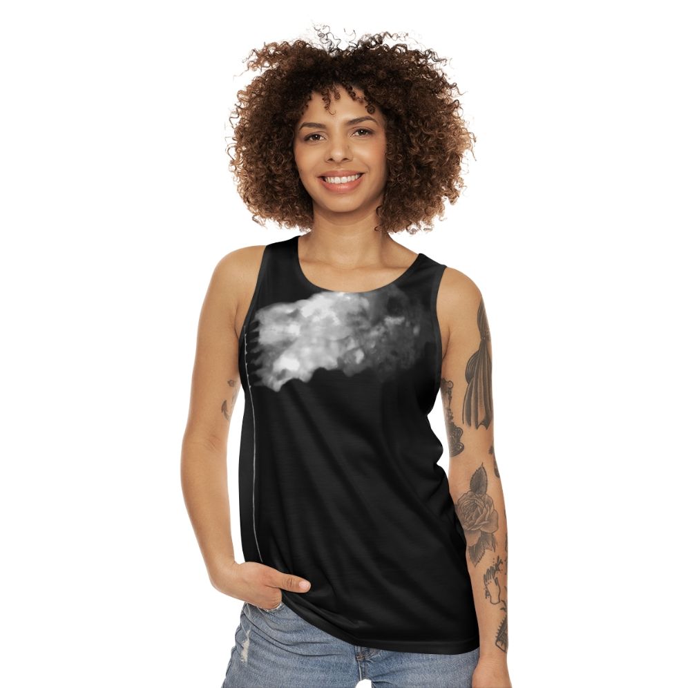 Burning Flag Unisex Patriotic Tank Top - women