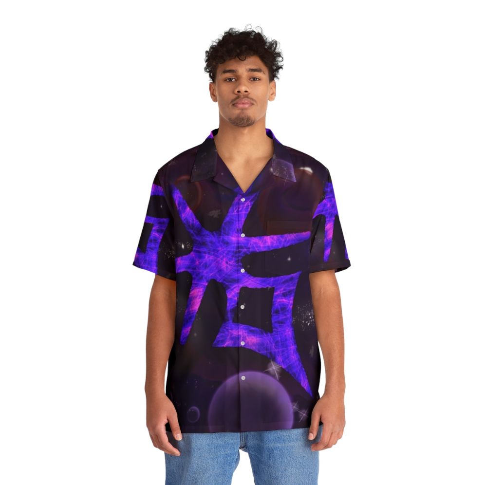 Dark Knight Galaxy Hawaiian Shirt - People Front