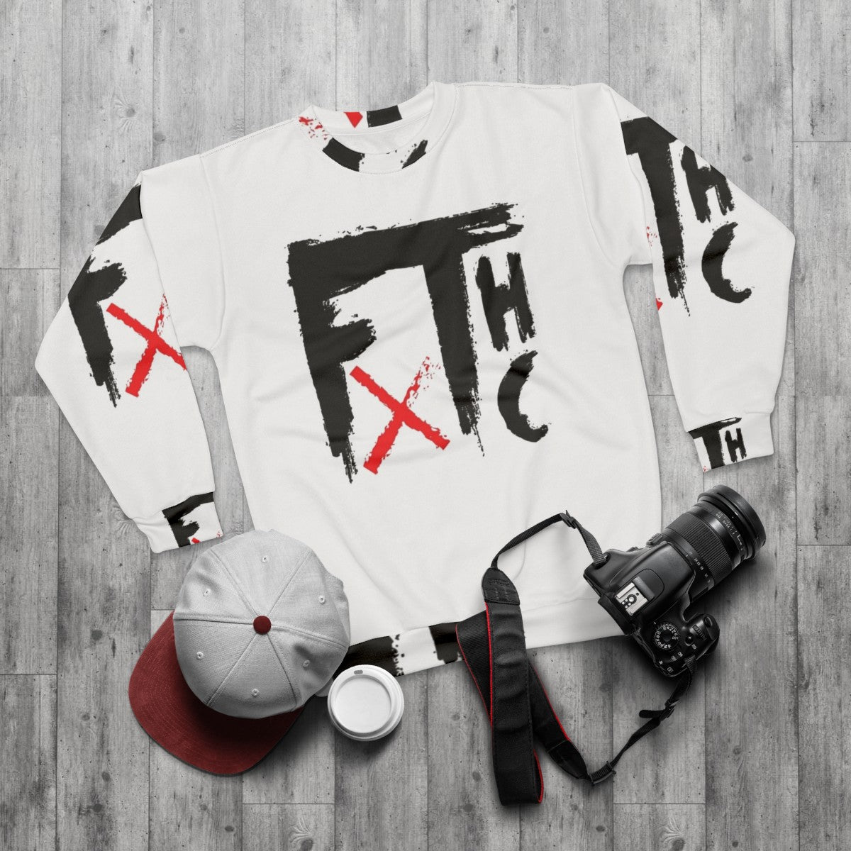 Frank Turner FTHC Logo Sweatshirt - flat lay